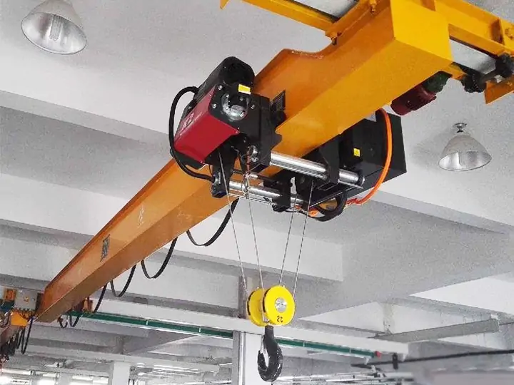 NLX European single girder suspension overhead crane
