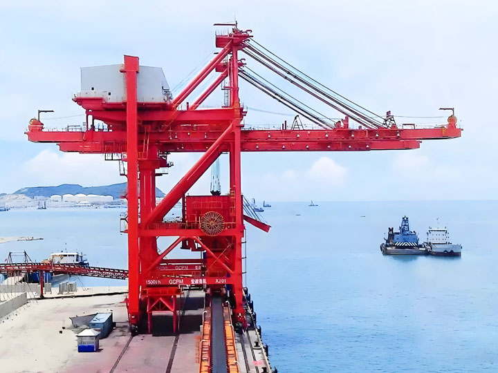 grab ship unloader crane