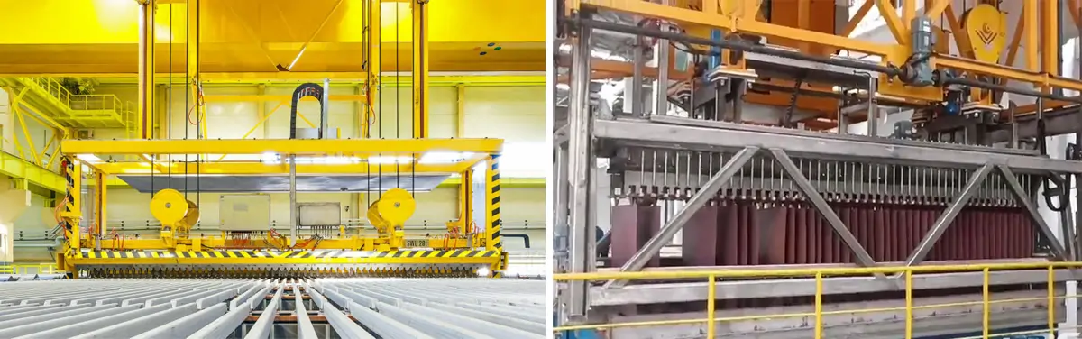 Electrolytic-Copper-Intelligent-Overhead-Crane​-spreaders