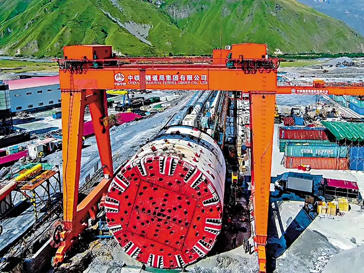 Gantry Crane for Shield Tunneling Machines