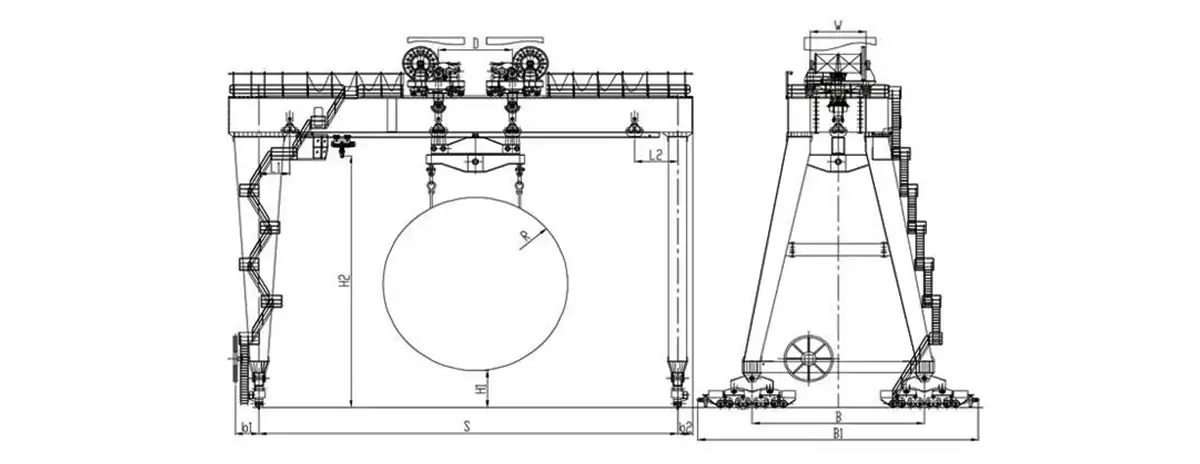 Gantry Crane for Shield Tunneling Machines