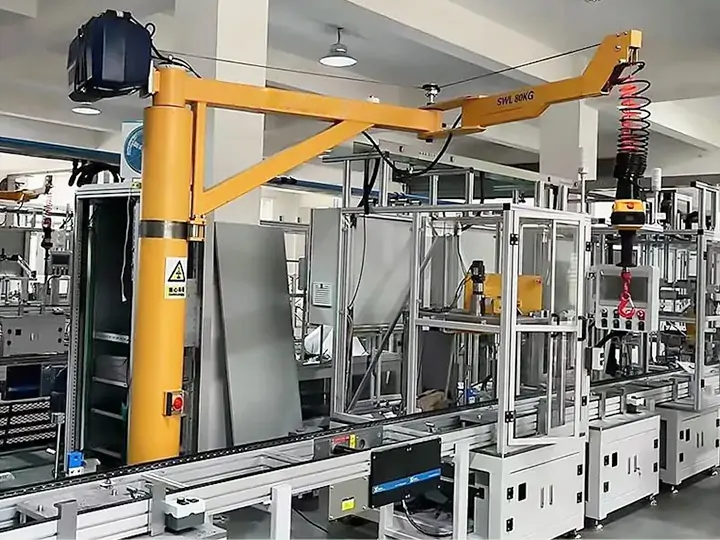 free standing articulating jib crane