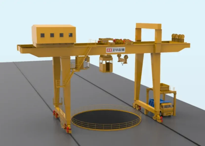 Vertical Shaft Lift Gantry Crane