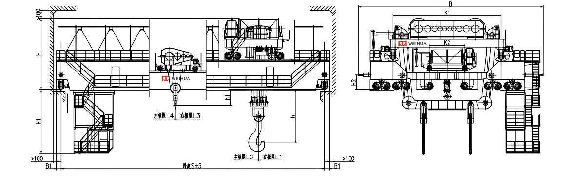 foundry casting crane