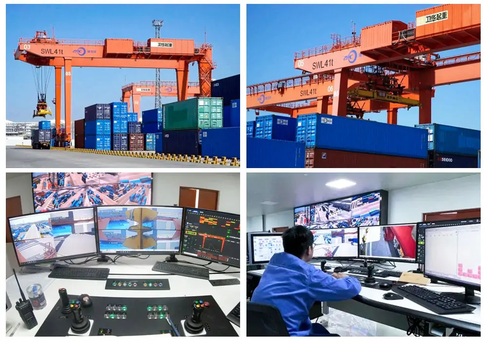 Automated Rail Mounted Container Cranes for Smart Port