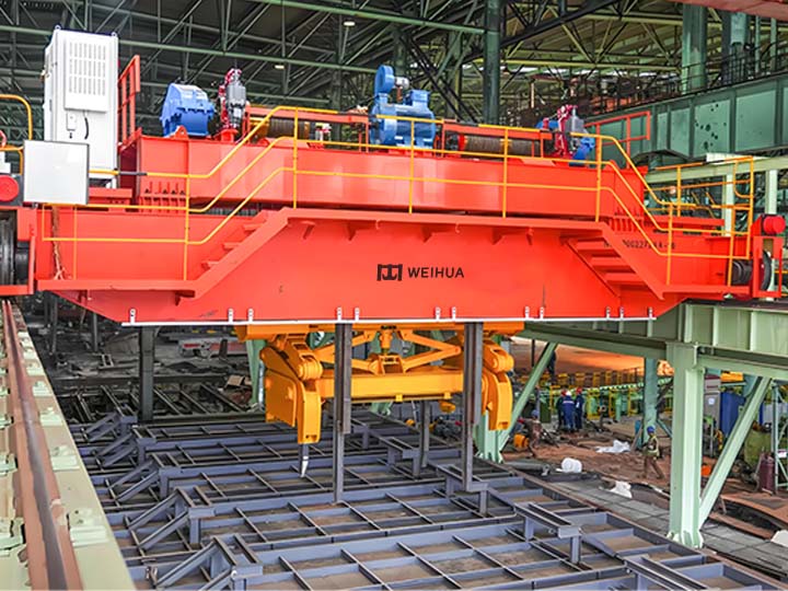 Overhead Clamp Crane for Ingot, Billet & Slab Handling