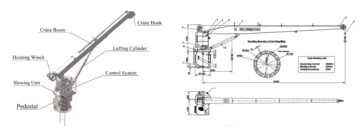 Ship Deck Crane