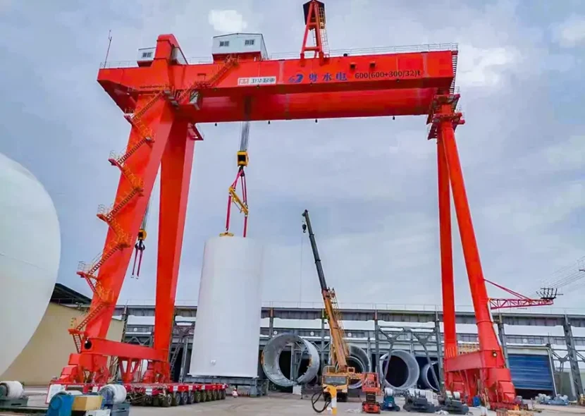 600 Ton Hydro Power Crane for Clean Energy Project