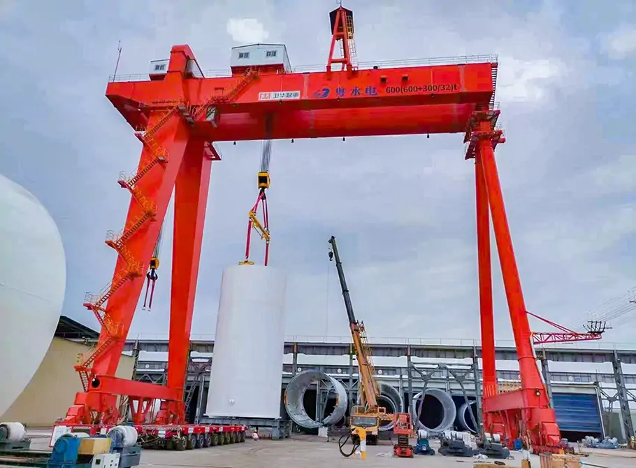 600 Ton Hydro Power Crane for Clean Energy Project