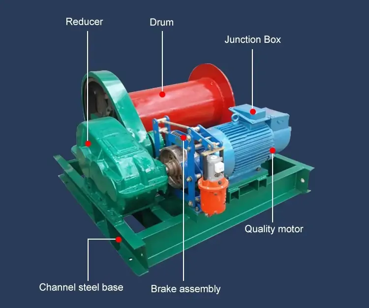 Heavy Duty Electric Winch Machine