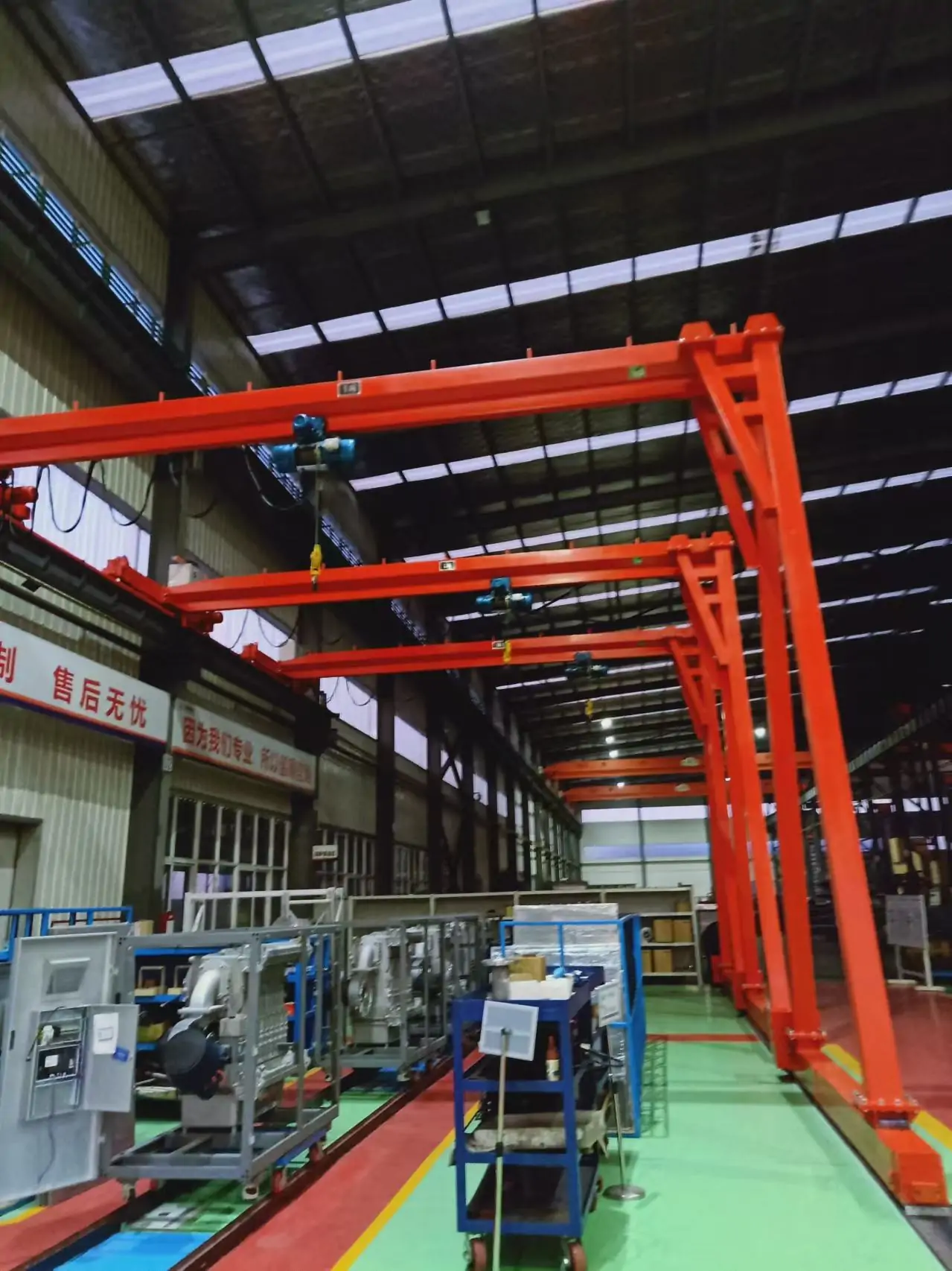 1 ton Single Girder Semi Gantry Crane