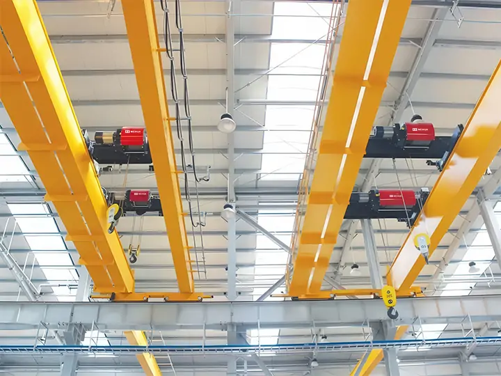 NLH double-girder, double-hoist bridge crane with European-style hoist