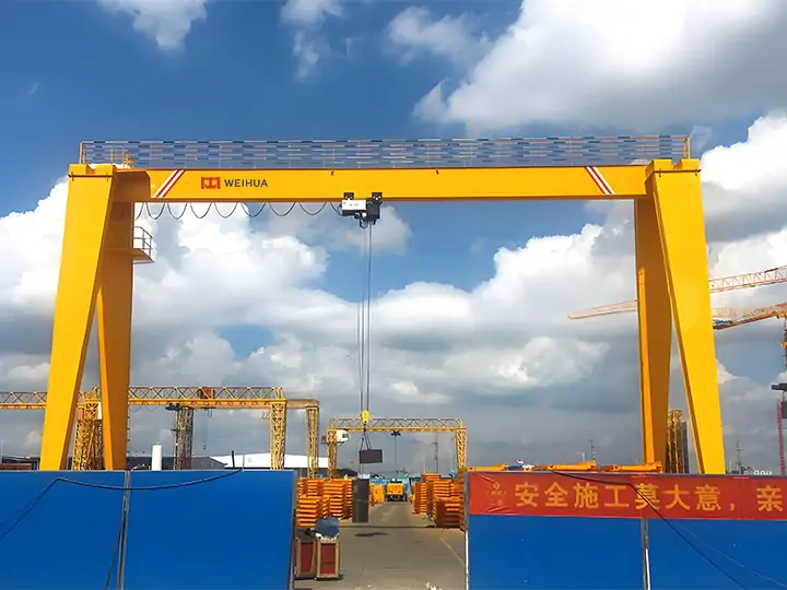how to use a gantry crane