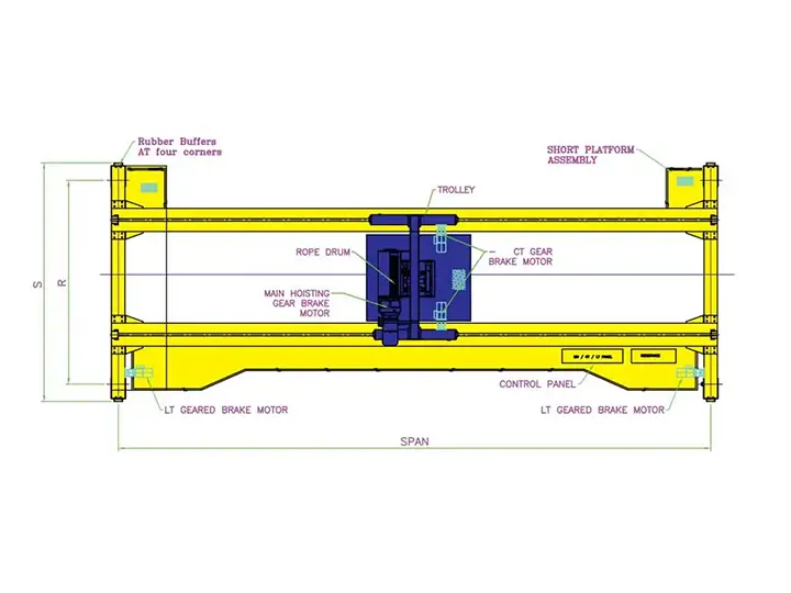 Custom 50-ton overhead crane