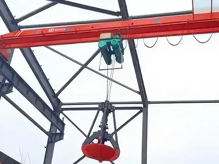 Single Girder Grab Bucket EOT Crane