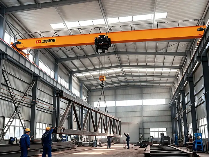 european-single-girder-overhead-crane-exported-to-Thailand-6