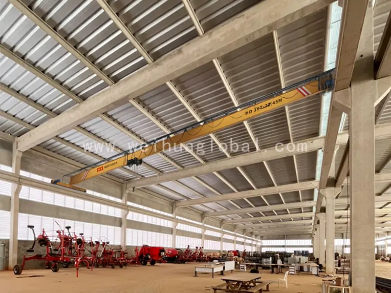 fem-standard-single-girder-overhead-crane-exported-to Brazil-3