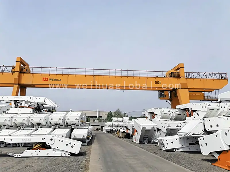 50-ton-A-type-double-girder-gantry-crane-export-to-Peru-4
