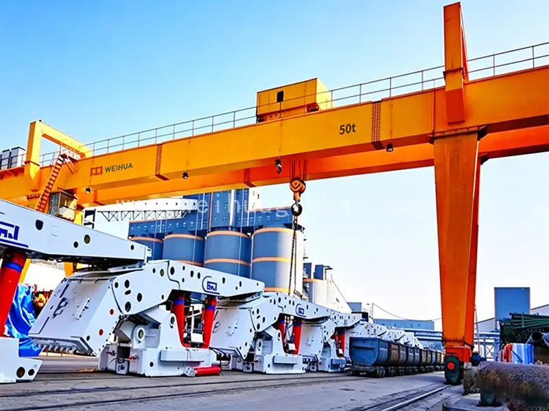 50-ton-A-type-double-girder-gantry-crane-export-to-Peru-6