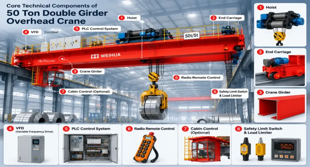 core-components-of-double-girder-overhead-crane