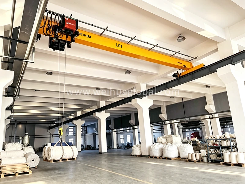 weihua-10-ton-single-girder-overhead-cranes-textile-factory-bangladesh (2)