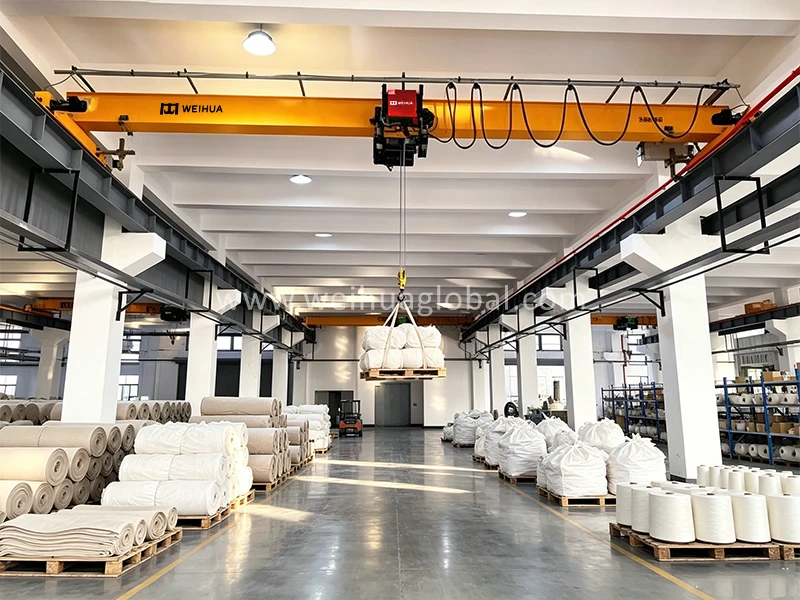 weihua-10-ton-single-girder-overhead-cranes-textile-factory-bangladesh (3)